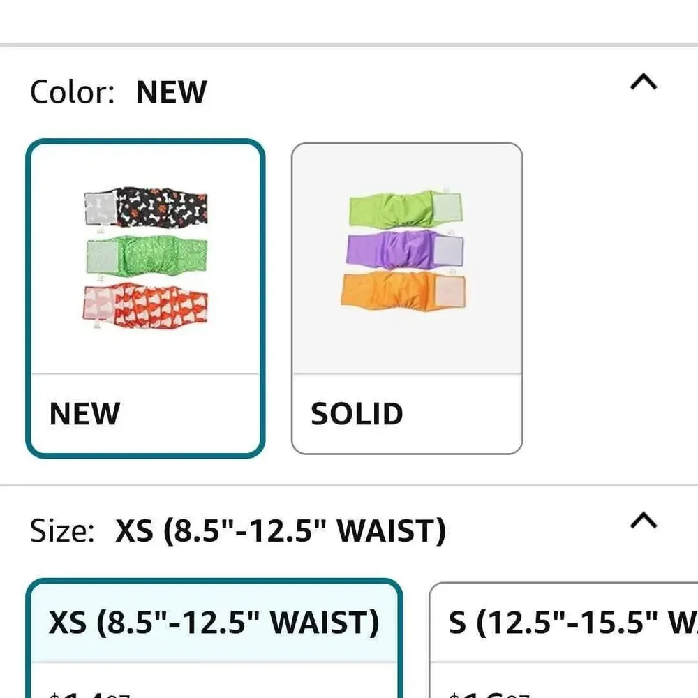 Printed male pet washable diaper set of 3